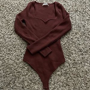 ABERCROMBIE SWEETHEART SWEATER BODYSUIT